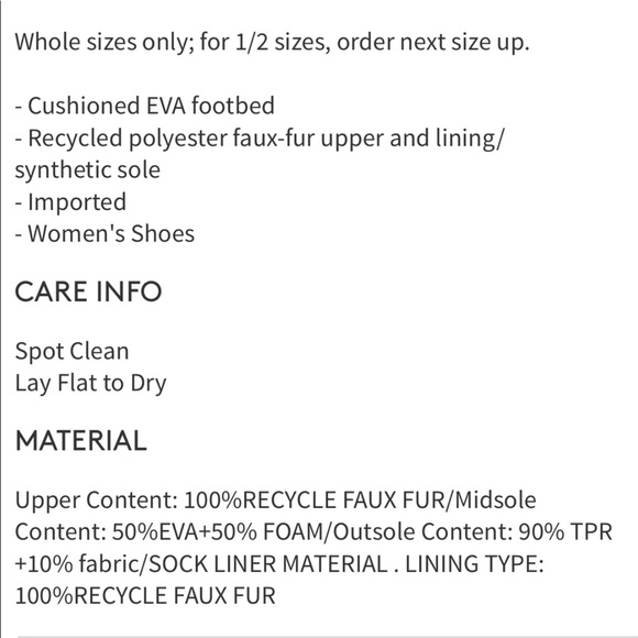 Madewell Blush Pink Fur Slippers NWT - Picture 3 of 3